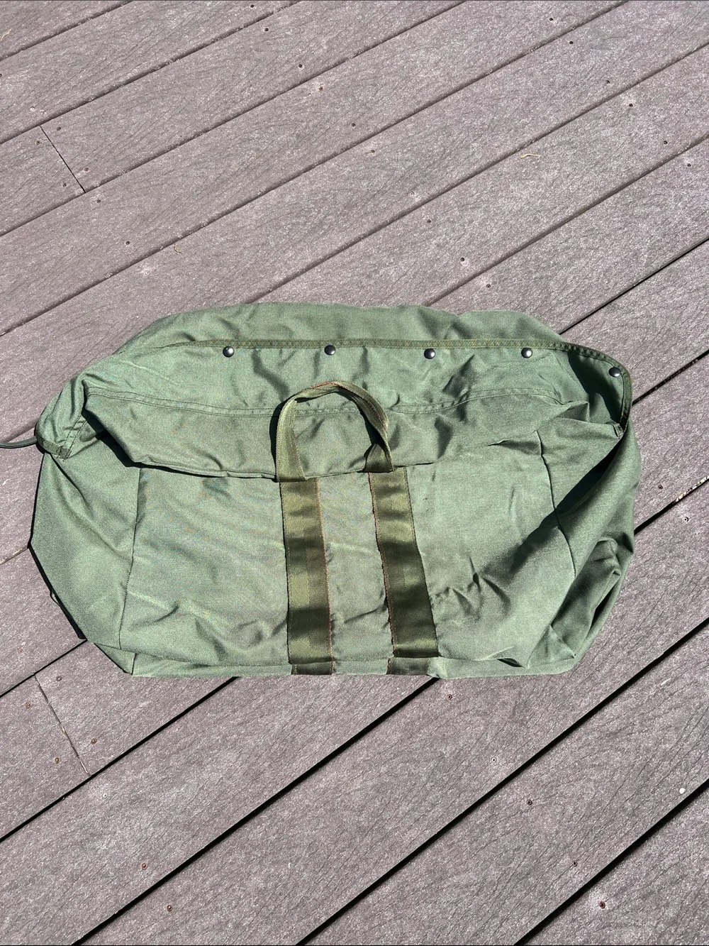 USAF issued Olive Green Canvas  Bag Approx. 22x19